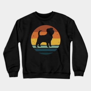 Dog Affenpinscher Retro Vintage706 paws Crewneck Sweatshirt